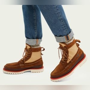 Scotch & Soda Avion Ankle Boots Long Shaft Suede Size 11 US 45 EU New!